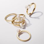 Pandora  - Kezelt édesvízi tenyésztett gyöngyös gyűrű - 163157C01-60