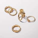 Pandora  - ME textúra és kövek gyűrű - 163322C01-56