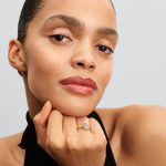 Pandora  - Ovális szikrázó glória gyűrű - 163802C01-54