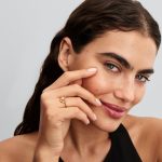 Pandora  - Organikus formájú pavé kör és kezelt édesvízi tenyésztett gyöngy gyűrű - 163831C01-54