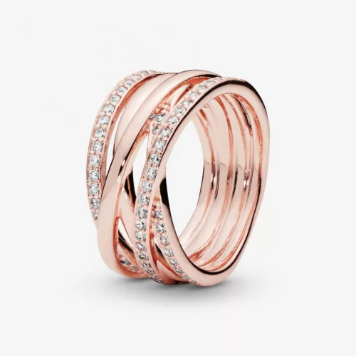 Pandora  - Összefonódó vonalak gyűrű - 180919CZ-58
