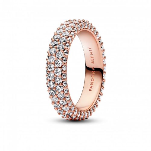 Pandora  - Pandora Timeless Pavé kétsoros gyűrű - 182629C01-60