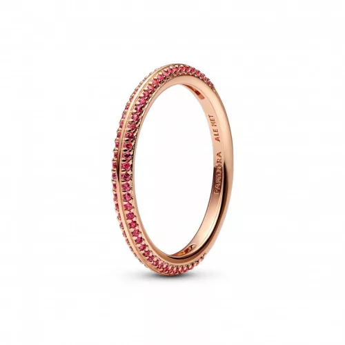 Pandora  - ME vörös pavé gyűrű - 189679C02-50