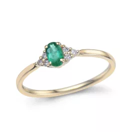   Moon Diamonds  - smaragdköves aranygyűrű 19.02259.14YDEM18/52