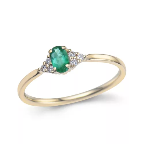 Moon Diamonds  - smaragdköves aranygyűrű 19.02259.14YDEM18/52