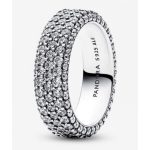 Pandora  - Timeless Pavé háromsoros gyűrű - 192634C01-56