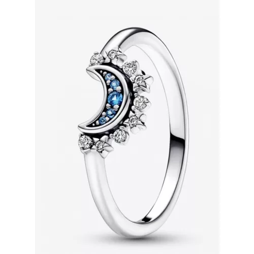 Pandora  - ÉGEN A CSILLAG KÉK SZIKRÁZÓ HOLDGYÛRÛ  - 192675C01-54