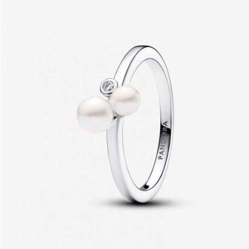 Pandora  - Dupla kezelt édesvízi tenyésztett gyöngyös gyűrű