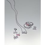 Pandora  - Szikrázó rózsaszín masni gyűrű - 193510C01-48