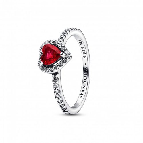 Pandora  - Piros szív gyűrű