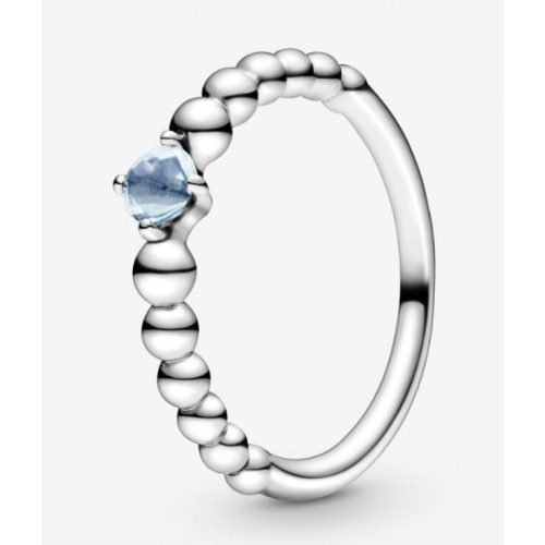 Pandora  - Vízkék gyöngyös gyűrű