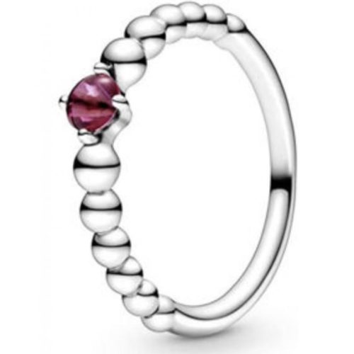Pandora  - Tűzpiros gyöngyös gyűrű