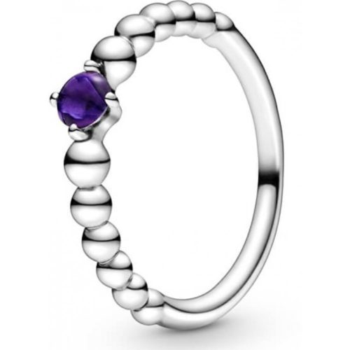 Pandora  - Lila gyöngyös gyűrű