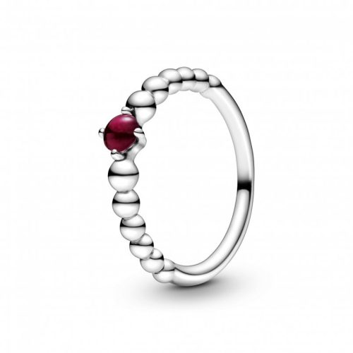 Pandora  - Sötétvörös gyöngyös gyűrű