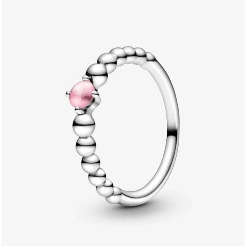 Pandora  - Sziromrózsaszín gyöngyös gyűrű