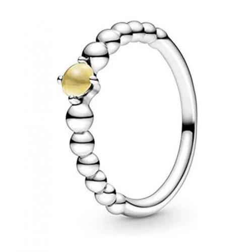 Pandora  - Mézszínű gyöngyös gyűrű