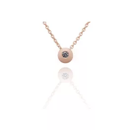 Moon Diamonds 20-00060-1256F - Gyémántköves rozé arany nyaklánc - 20-00060-1256F