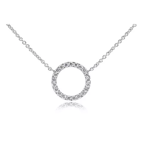 Moon Diamonds  - gyémántköves fehérarany nyaklánc 20-00182-1255F