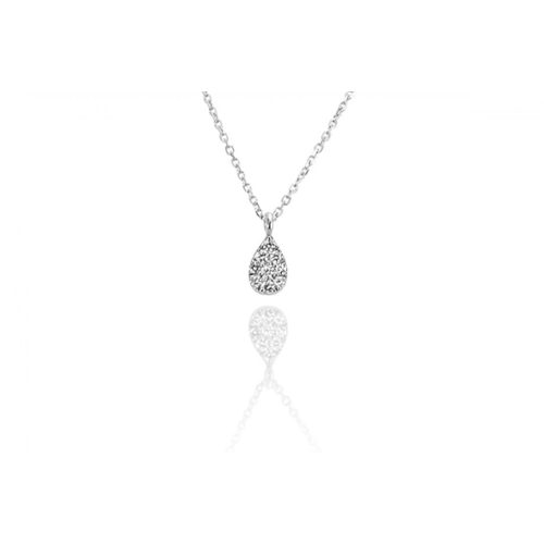 Moon Diamonds  - Gyémánt csepp medálos fehér arany nyaklánc 20-70773-1255F
