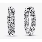 Pandora  - Timeless Pavé egysoros karika-fülbevaló - 292624C01