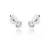 Moon Diamonds  - Fehérarany gyémántköves gombfülbevaló 30-00055-1255