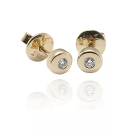 Moon Diamonds 30-00317-1250F - Gyémántköves arany fülbevaló - 30-00317-1250F