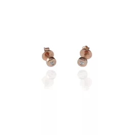 Moon Diamonds 30-00317-1256F - Gyémántköves rozé arany fülbevaló - 30-00317-1256F