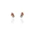 Moon Diamonds 30-00317-1256F - Gyémántköves rozé arany fülbevaló - 30-00317-1256F