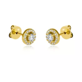   Moon Diamonds  - gyémántköves arany fülbevaló 30-00327-1250F