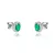 Moon Diamonds  - Smaragd és gyémántköves fehérarany fülbevaló 30-70784-1755F