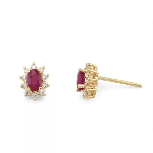 Moon Diamonds  - Rubinköves arany fülbevaló 34.03563.14YDRU39