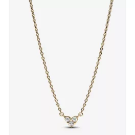 Pandora  - Tripla köves szív collier nyaklánc - 363014C01-45