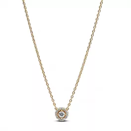 Pandora  - Kerek pavé glória medálos nyaklánc - 363548C01-45