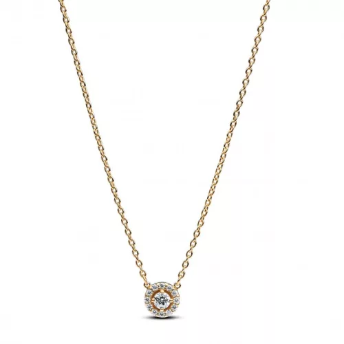 Pandora  - Kerek pavé glória medálos nyaklánc - 363548C01-45