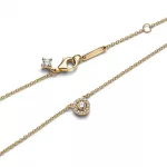 Pandora  - Kerek pavé glória medálos nyaklánc - 363548C01-45