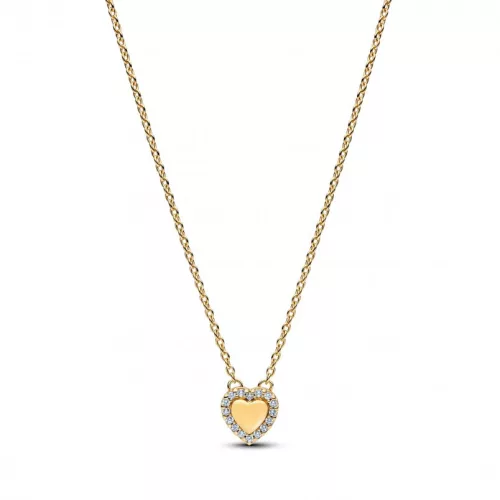 Pandora  - Gravírozható szív glória collier nyaklánc
