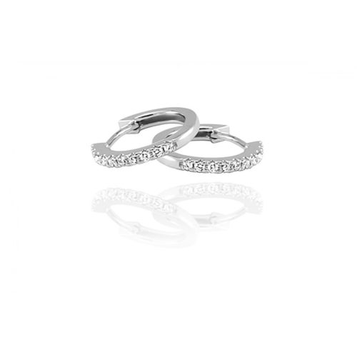 Moon Diamonds 37-00370-1255F - Karika fülbevaló gyémántokkal - 37-00370-1255F
