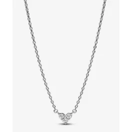 Pandora  - Tripla köves szív collier nyaklánc - 393014C01-45