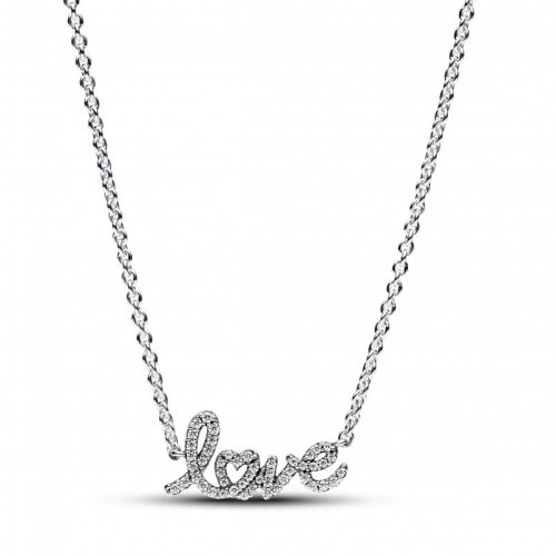 Pandora  - Szikrázó írott betűs love felirat collier nyaklánc