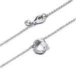 Pandora  - Organikus formájú pavé kör és kezelt édesvízi tenyésztett gyöngy collier nyaklánc - 393303C01-45