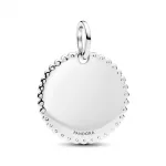 Pandora  - Gravírozható kerek lemez medál - 394007C01