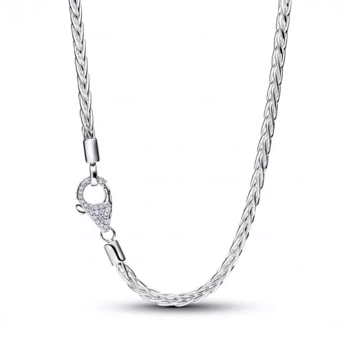 Pandora  - Pavé kapcsos rókafark láncos charm nyaklánc