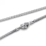 Pandora  - Pavé kapcsos rókafark láncos charm nyaklánc