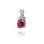 Moon Diamonds  - Rubin köves fehérarany medál 40-00193-1655F