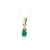 Moon Diamonds  - Smaragd és gyémántköves arany medál 40-00193-1750F