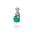 Moon Diamonds  - Smaragd köves fehérarany medál 40-00193-1755F