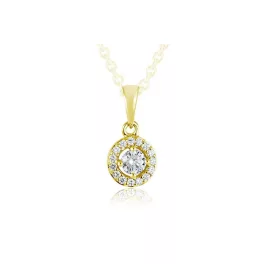 Moon Diamonds  - gyémántköves arany medál 40-00373-1250F