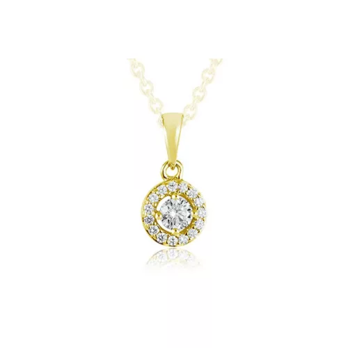 Moon Diamonds  - gyémántköves arany medál 40-00373-1250F