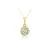 Moon Diamonds  - gyémántköves arany medál 40-00373-1250F
