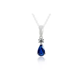   Moon Diamonds  - Zafír és gyémántköves fehérarany medál 40-50002-1555F